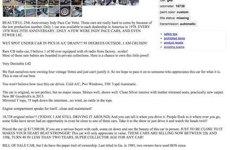 why are there so many fake car ads on craigslist
